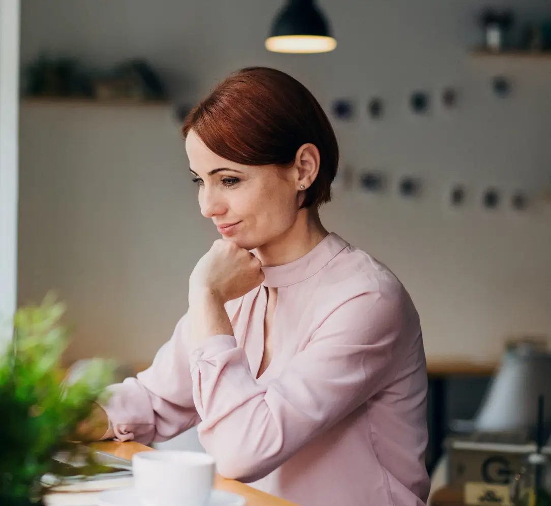 Woman at computer